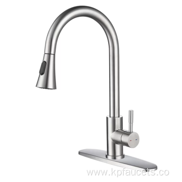 2022 New arrival brush nickel pull down kitchen sink faucet kitchen faucet mixer tap